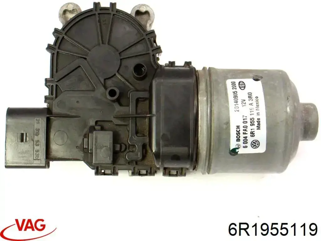 6R1955119 VAG Motor de limpador pára-brisas do pára-brisas