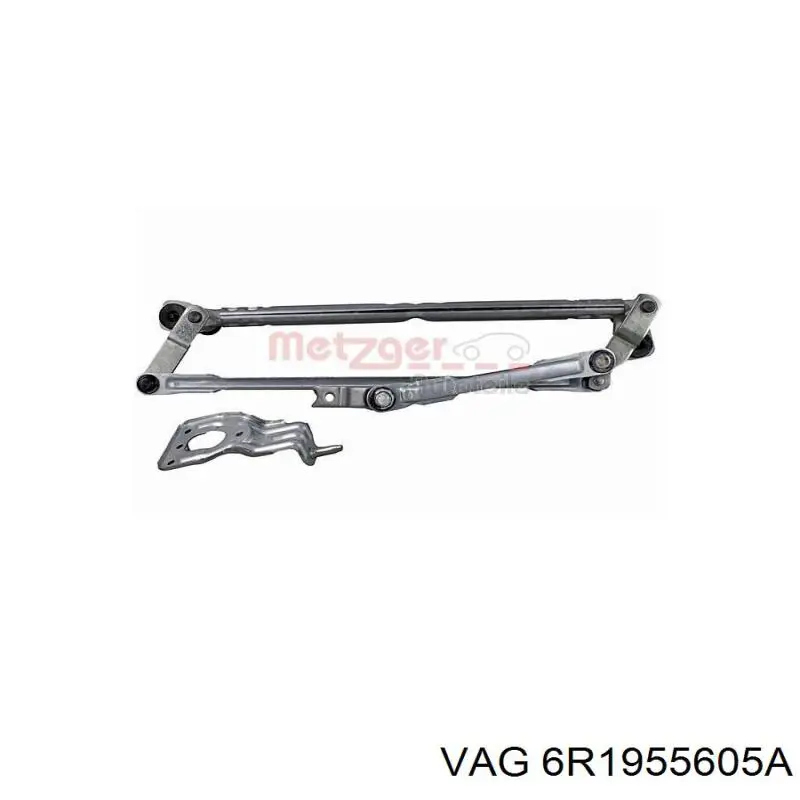 6R1955605A VAG Trapézio de limpador pára-brisas