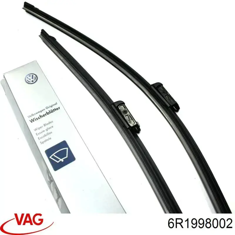 Limpa-pára-brisas do pára-brisas, kit de 2 un. VAG 6R1998002 preço, a partir de 19,90 USD