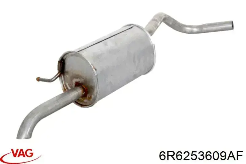 6R6253609AF VAG Silenciador, parte traseira