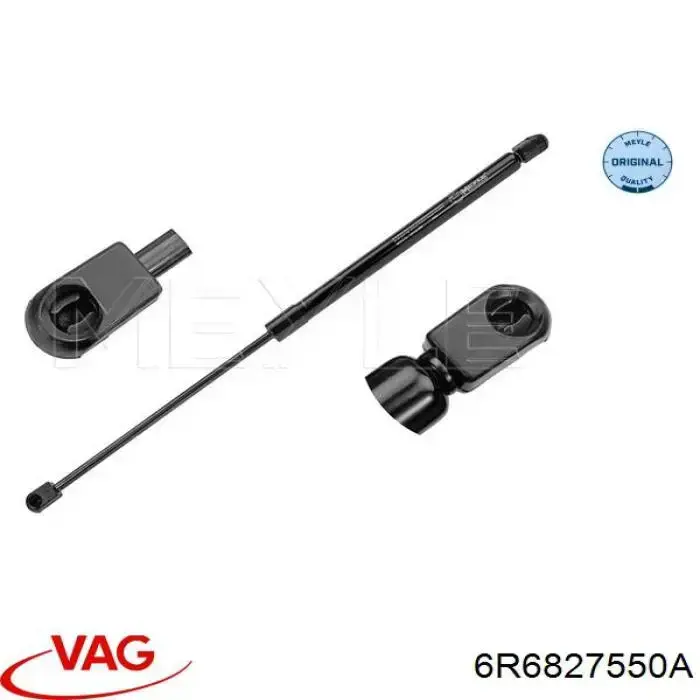 6R6827550A VAG Amortecedor de tampa de porta-malas (de 3ª/5ª porta traseira)