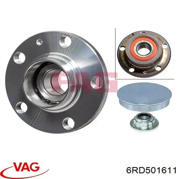 6RD501611 VAG Cubo traseiro
