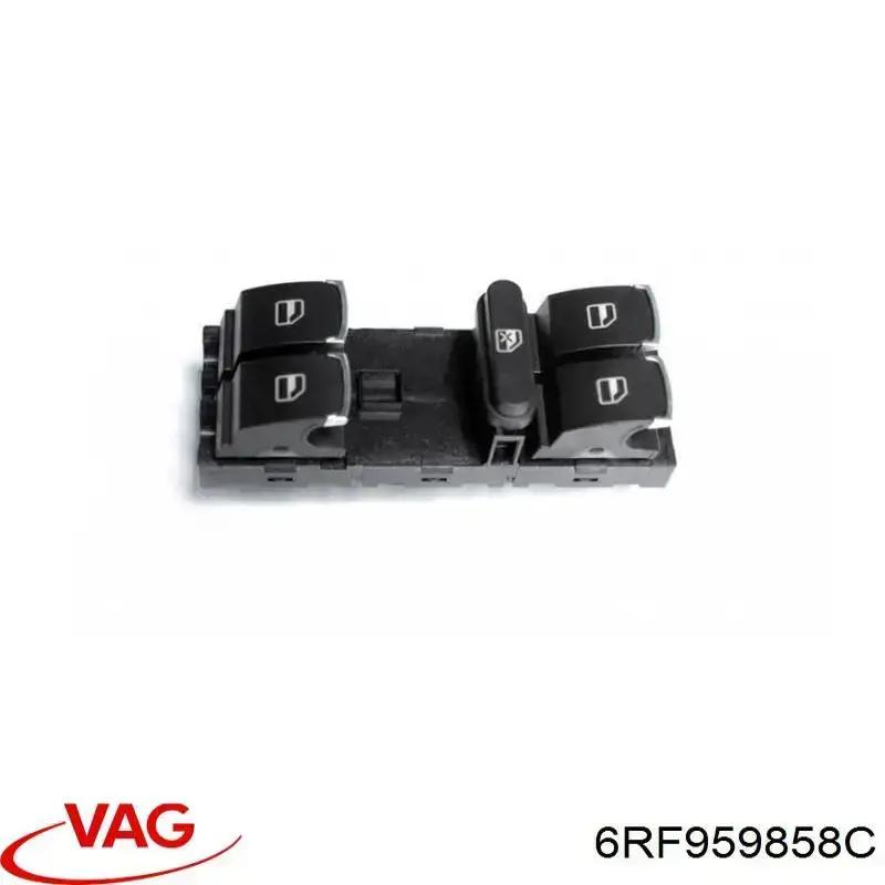 Unidade de botões dianteira esquerda de controlo de elevador de vidro VAG 6RF959858C9B9 preço, a partir de 72,11 USD