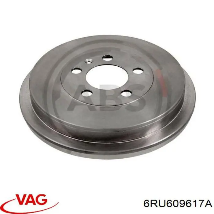 6RU609617A VAG Tambor do freio traseiro