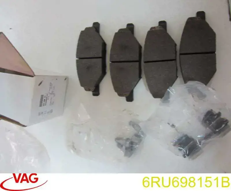 Sapatas do freio dianteiras de disco VAG 6RU698151B preço, a partir de 27,16 USD