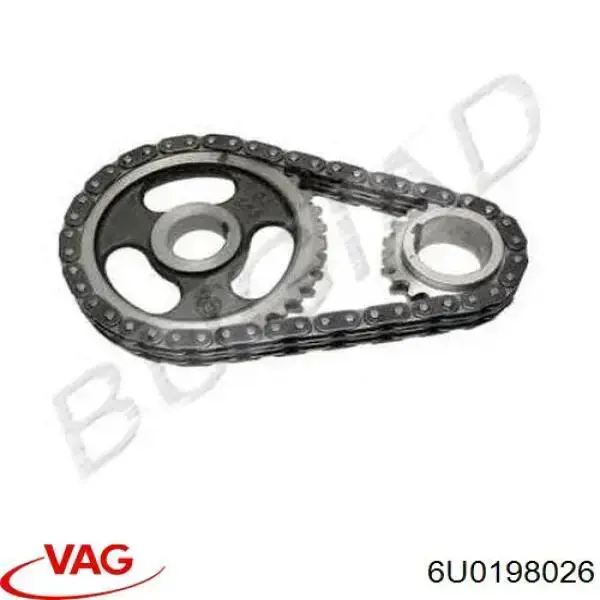 Compre 6U0198026 VAG Cadeia do mecanismo de distribuição de gás, kit