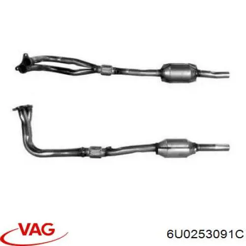 Compre 6U0253091C VAG Convertidor - catalisador