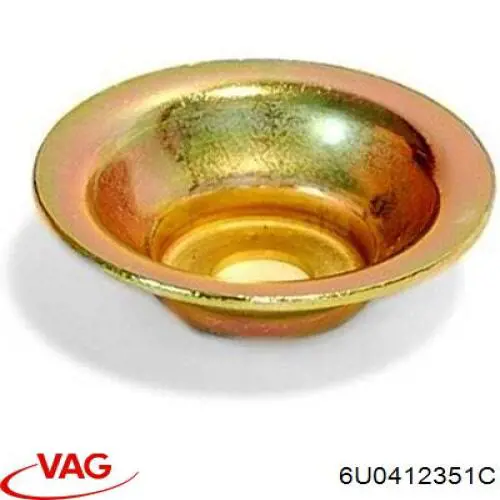 6U0412351C VAG Arruela de bucha da haste de amortecedor dianteiro