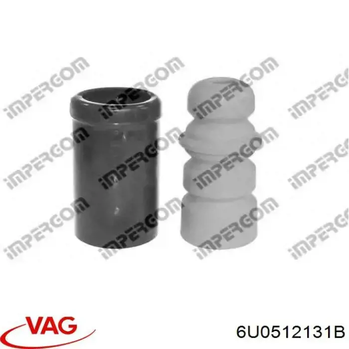Compre 6U0512131B VAG Pára-choque (grade de proteção) de amortecedor traseiro