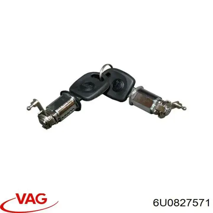 6U0827571 VAG Fecho de tampa de porta-malas (de 3ª/5ª porta traseira)