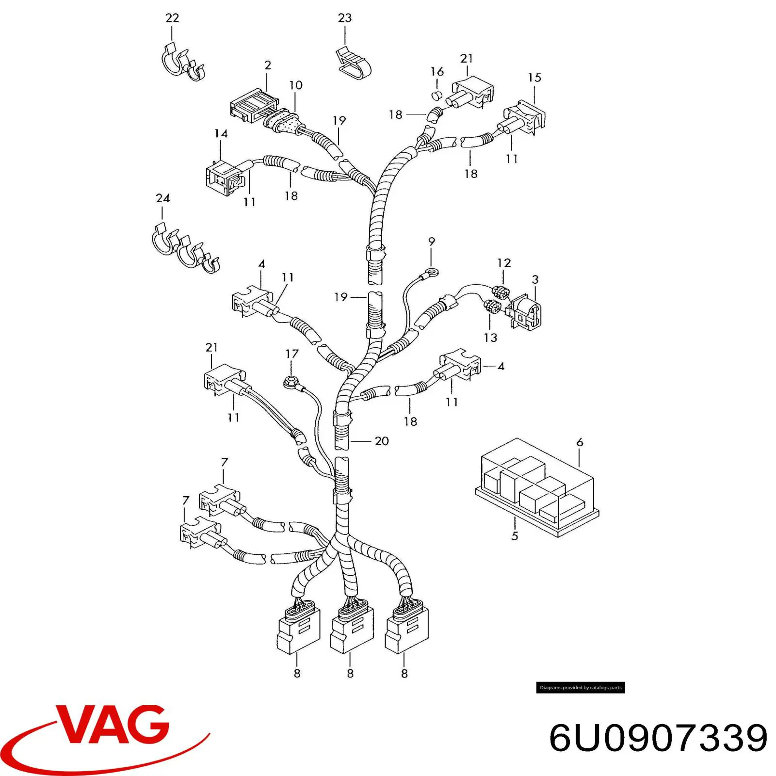  VAG 6U0907339 preço, a partir de  