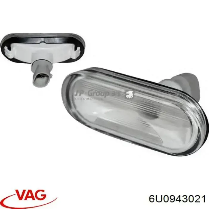 6U0943021 VAG Lanterna da luz de fundo de matrícula traseira
