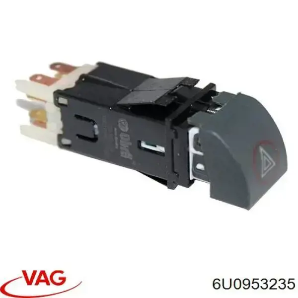 6U0953235 VAG Botão de ativação do sinal de emergência