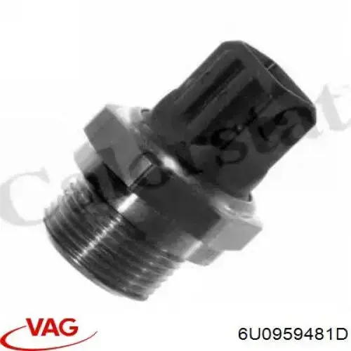 6U0959481D VAG Sensor de temperatura do fluido de esfriamento (de ativação de ventilador do radiador)