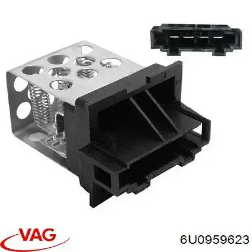 Resistor (resistência) de ventilador de forno (de aquecedor de salão) VAG 6U0959623 preço, a partir de 14,01 USD