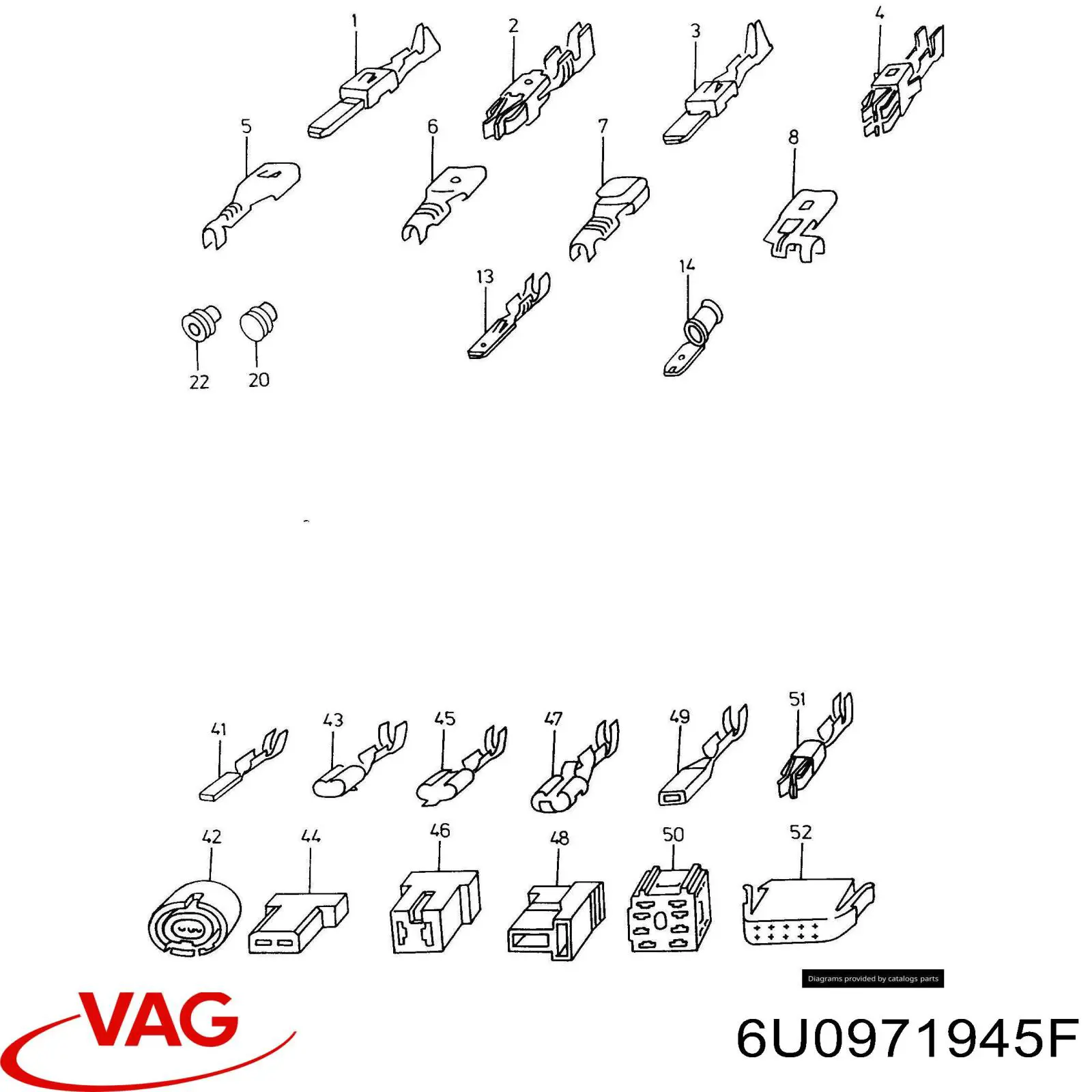  VAG 6U0971945F preço, a partir de  