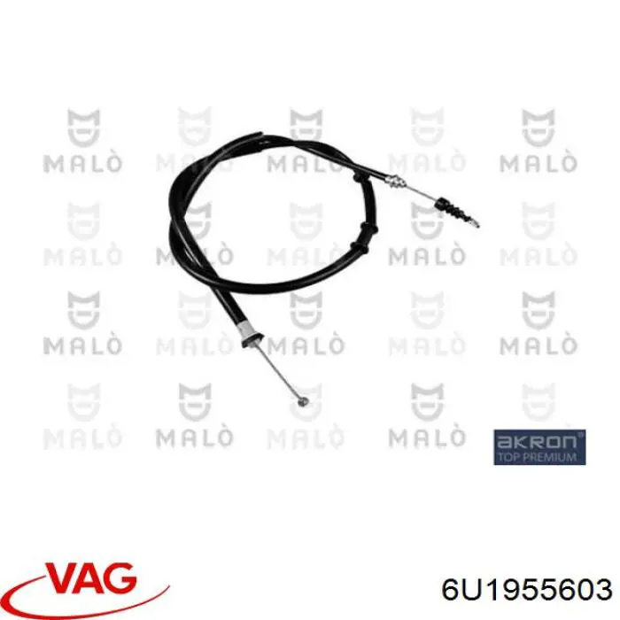 6U1955603 VAG Trapézio de limpador pára-brisas