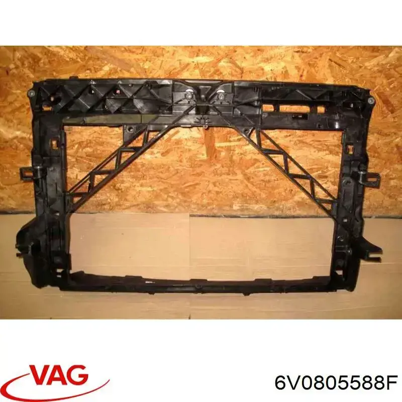 6V0805588F VAG Suporte do radiador montado (painel de montagem de fixação das luzes)