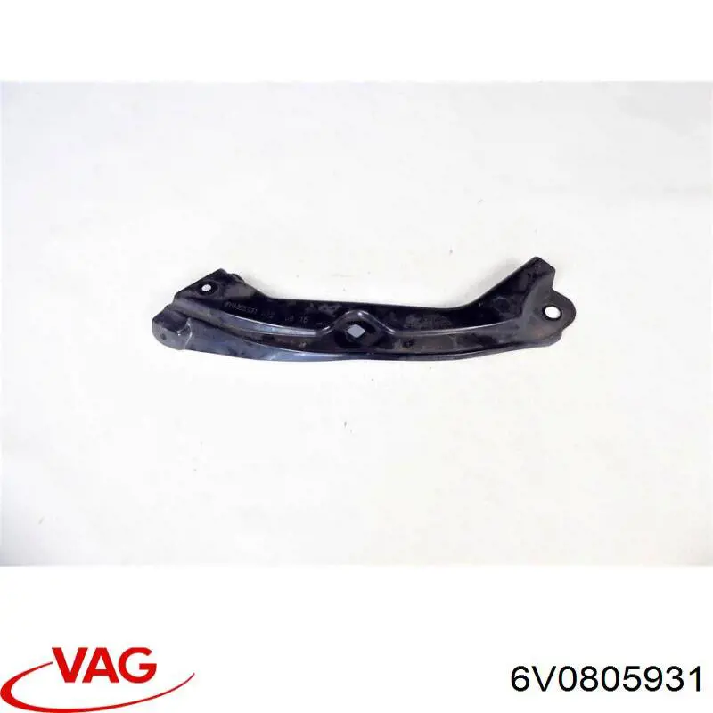 6V0805931 VAG Suporte esquerdo do radiador (painel de montagem de fixação das luzes)
