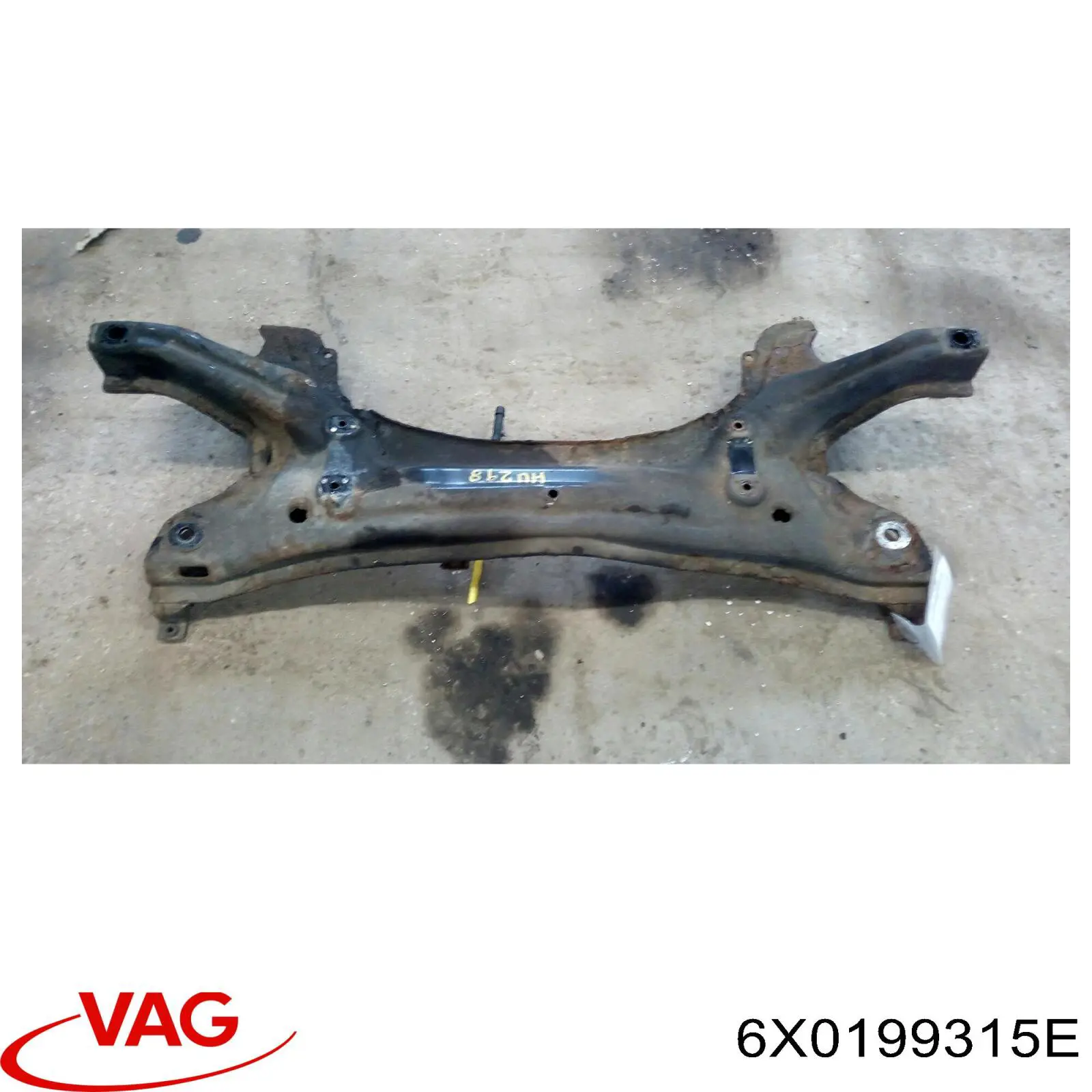 6X0199315E VAG Viga de suspensão dianteira (plataforma veicular)