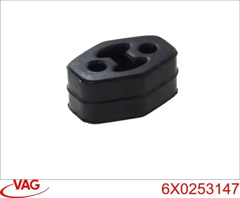 6X0253147 VAG Coxim de fixação do silenciador