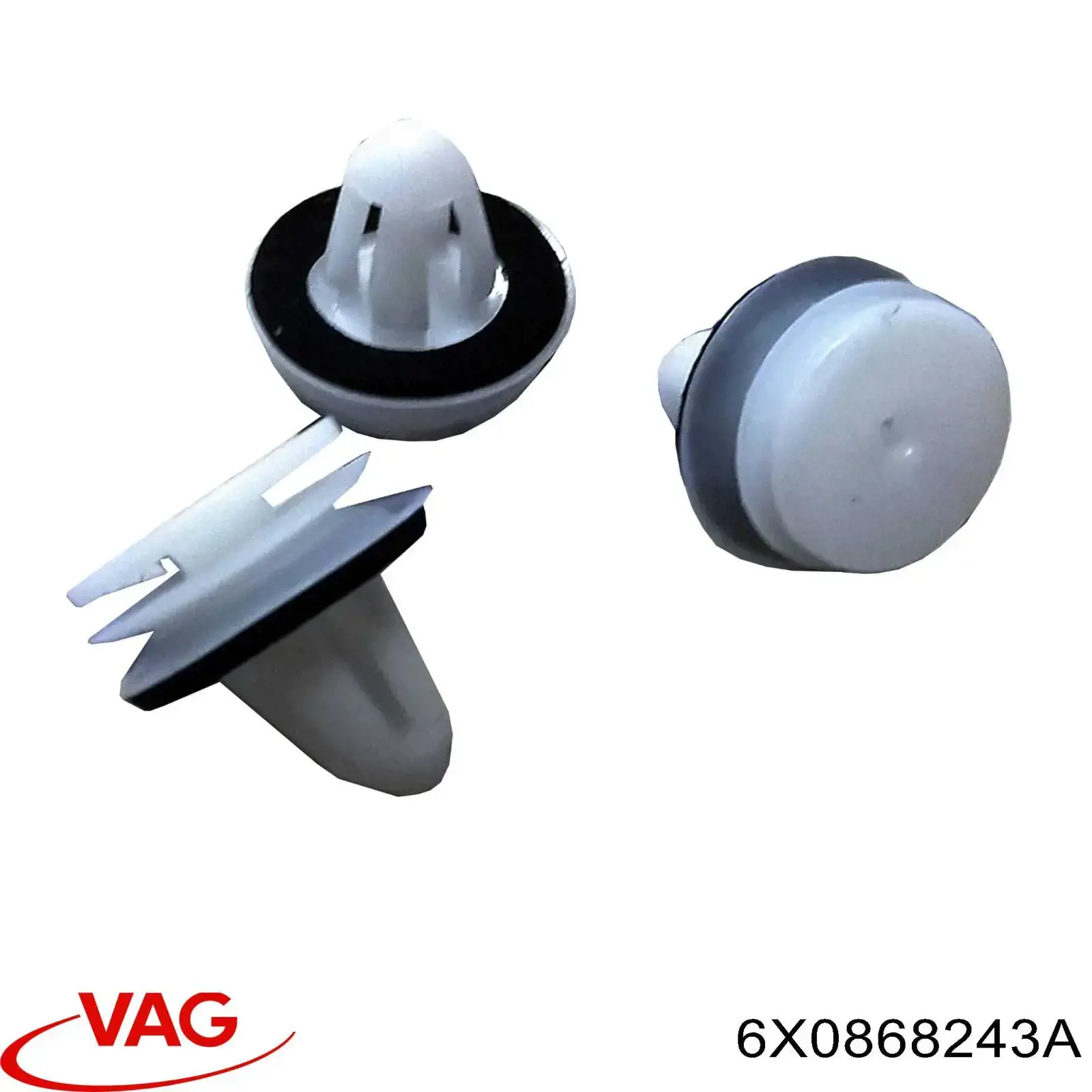 Cápsula (prendedor) de fixação de revestimento da porta VAG 6X0868243A preço, a partir de 2,08 USD