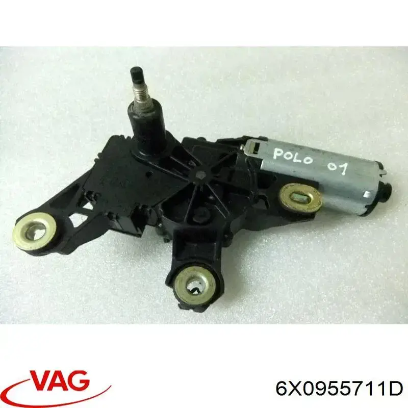 6X0955711D VAG Motor de limpador pára-brisas de vidro traseiro