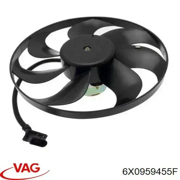 Ventilador elétrico de esfriamento montado (motor + roda de aletas) VAG 6X0959455F preço, a partir de 88,53 USD