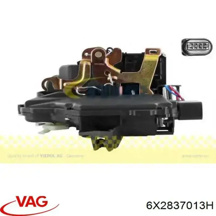 6X2837013H VAG Fecho da porta dianteira esquerda