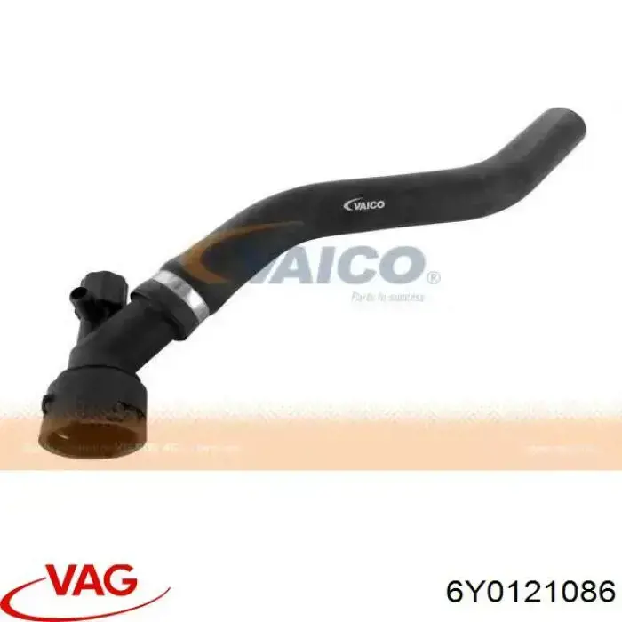 6Y0121086 VAG Mangueira (cano derivado) inferior do radiador de esfriamento