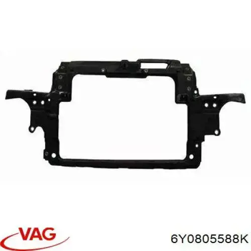 6Y0805588K VAG Suporte do radiador montado (painel de montagem de fixação das luzes)