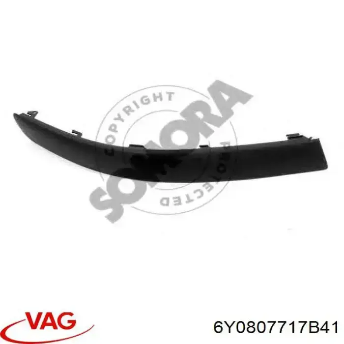Compre 6Y0807717B41 VAG Placa sobreposta esquerda do pára-choque dianteiro