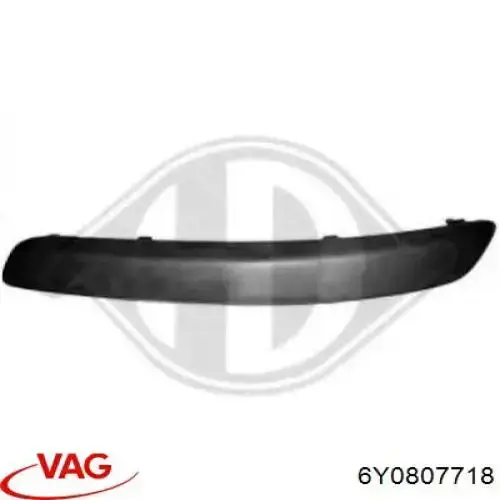 Compre 6Y0807718 VAG Placa sobreposta direita do pára-choque dianteiro