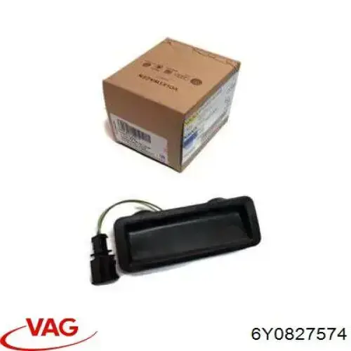 6Y0827574 VAG Puxador externo de tampa de porta-malas (de 3ª/5ª porta traseira)