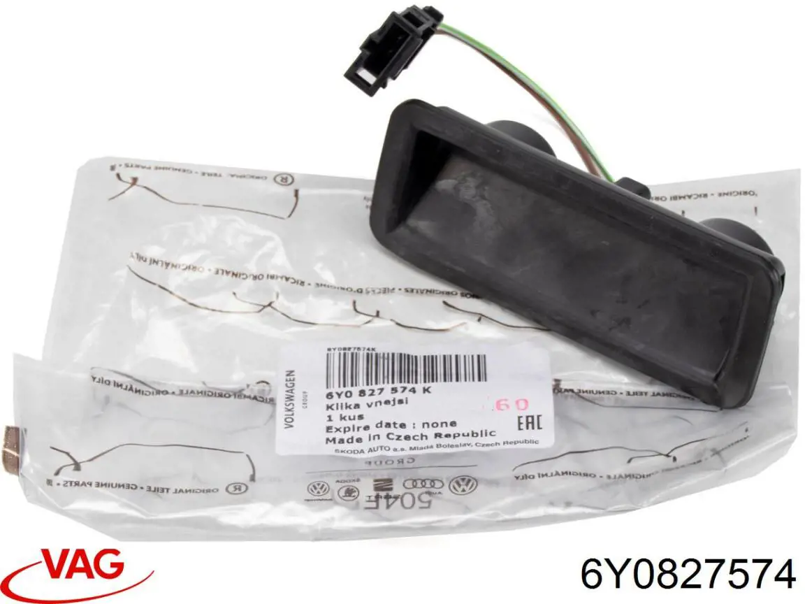 Puxador externo de tampa de porta-malas (de 3ª/5ª porta traseira) VAG 6Y0827574 preço, a partir de 38,74 USD