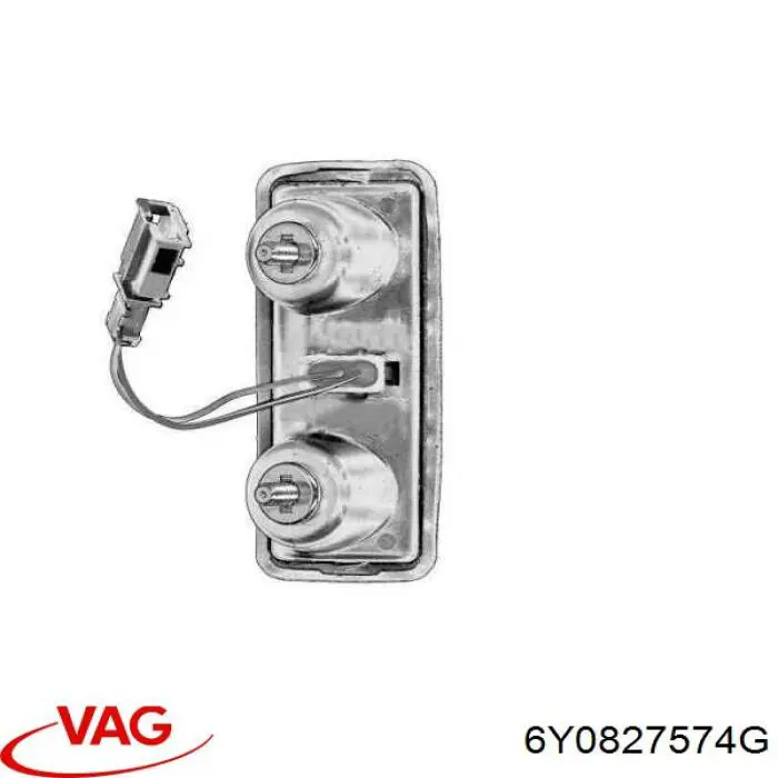 Compre 6Y0827574C VAG Puxador externo de tampa de porta-malas (de 3ª/5ª porta traseira)
