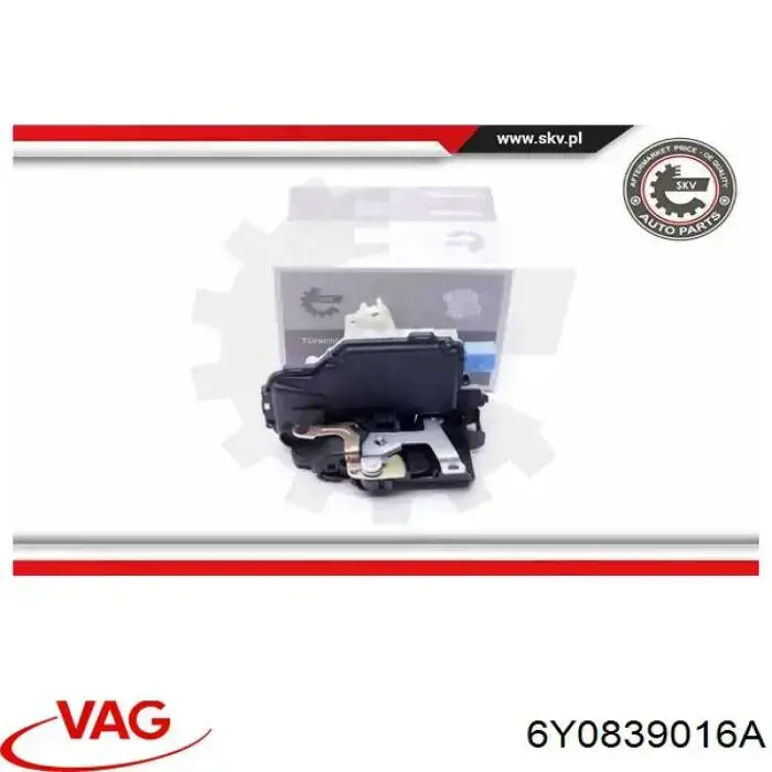 6Y0839016A VAG Fecho da porta traseira direita