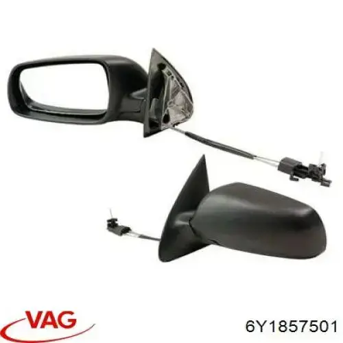 Espelho de retrovisão esquerdo VAG 6Y1857501 preço, a partir de 51,37 USD