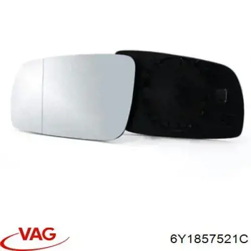 Elemento espelhado do espelho de retrovisão esquerdo VAG 6Y1857521C preço, a partir de 13,57 USD