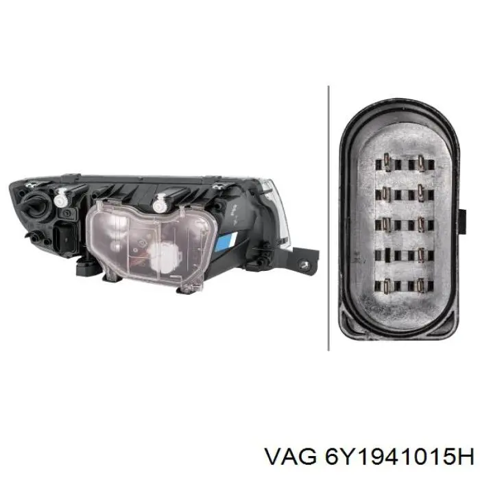 Luz esquerda VAG 6Y1941015H preço, a partir de 79,36 USD