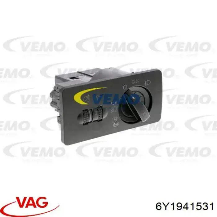 6Y1941531 VAG Comutador das luzes no "painel de instrumentos"
