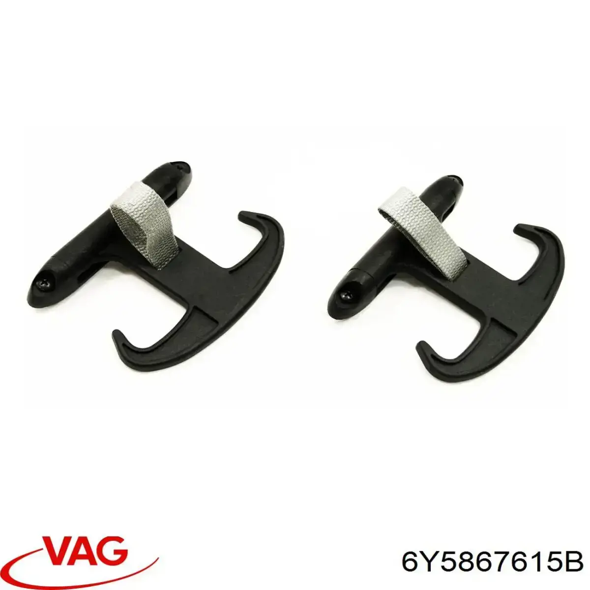 6Y5867615DB41 VAG Gancho para as bolsas da seção bagageira