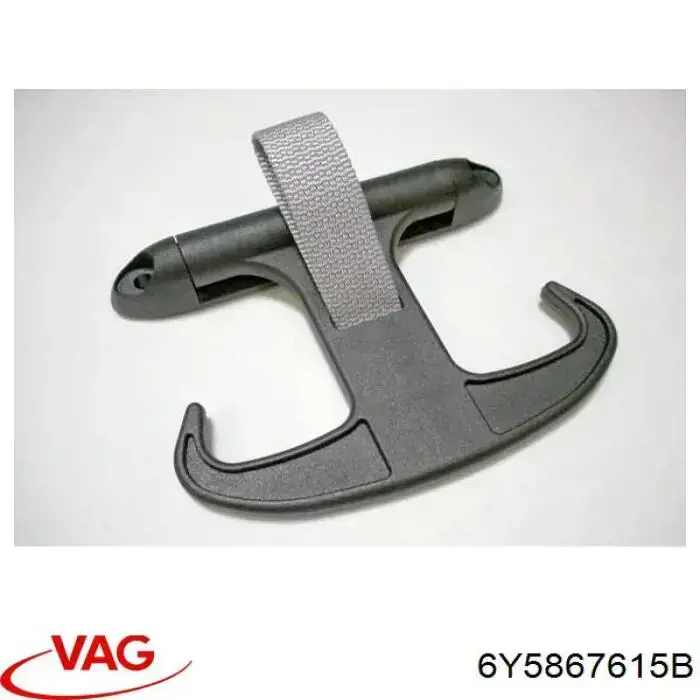 Gancho para as bolsas da seção bagageira VAG 6Y5867615DB41 preço, a partir de 14,50 USD