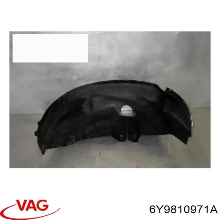 6Y9810971A VAG Guarda-barras do pára-lama traseiro esquerdo