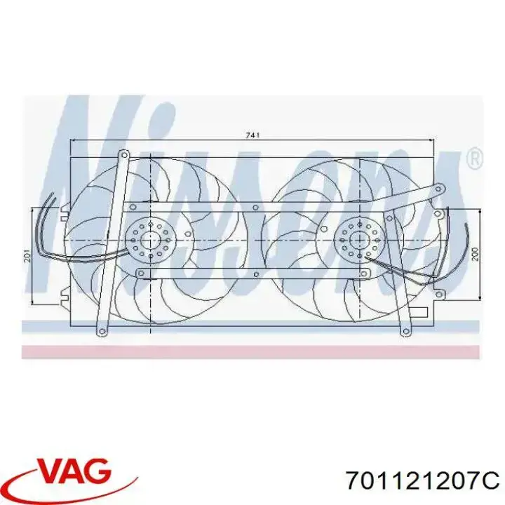 Difusor do radiador de esfriamento VAG 701121209H preço, a partir de 68,86 USD
