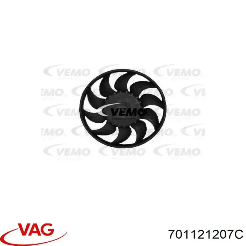 Compre 701121207C VAG Difusor do radiador de esfriamento