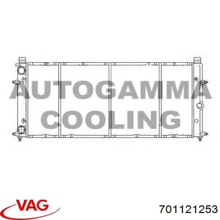 Radiador de esfriamento de motor VAG 701121253 preço, a partir de 80,95 USD