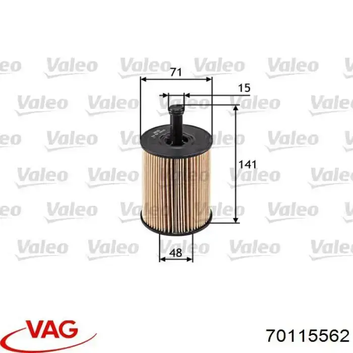 Compre 70115562 VAG Filtro de óleo