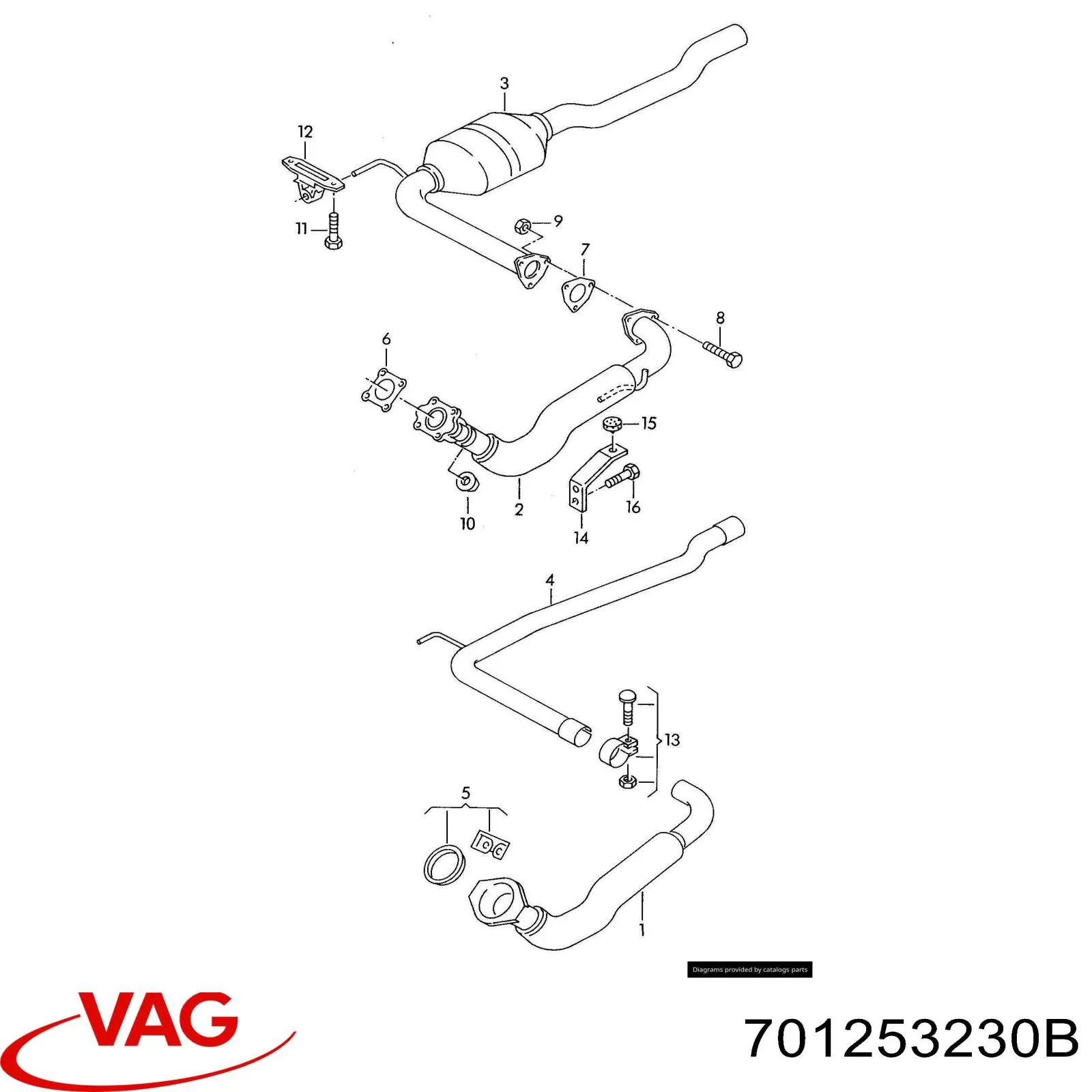  VAG 701253230B preço, a partir de  