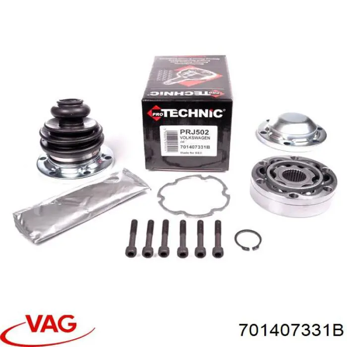 Junta homocinética interna dianteira 701407331B VAG